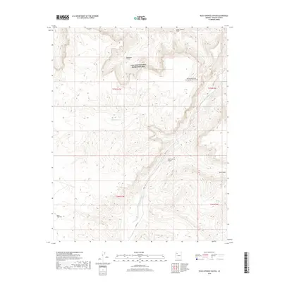 2018 Map of Peach Springs Canyon, 2018 Print