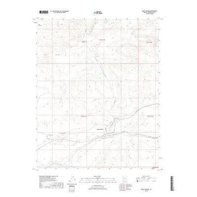 2018 Map of Peach Springs, 2018 Print