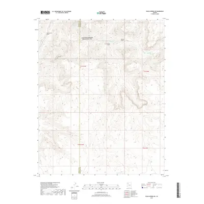 2018 Map of Peach Springs NE, 2018 Print