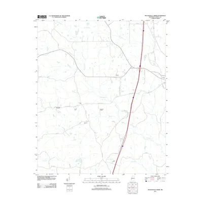 2012 Map of Peachahala Creek, 2012 Print
