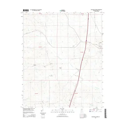 2015 Map of Peachahala Creek, 2015 Print