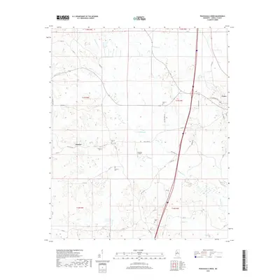2018 Map of Peachahala Creek, 2018 Print