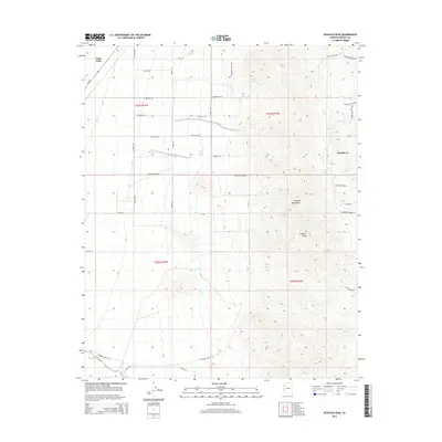 2014 Map of Peacock Peak, 2014 Print