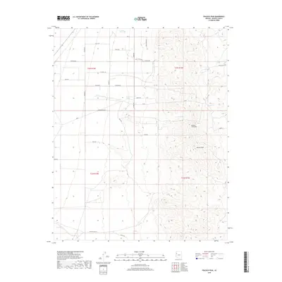 2018 Map of Peacock Peak, 2018 Print