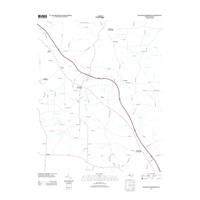 2013 Map of Peacocks Crossroads, 2013 Print