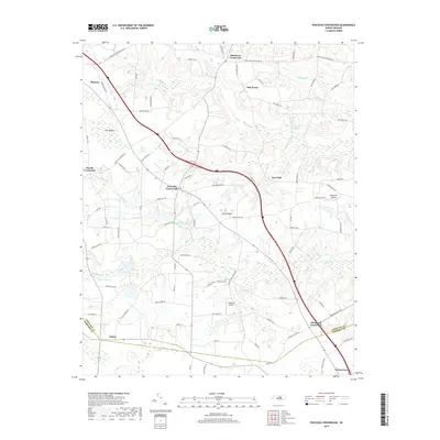 2019 Map of Peacocks Crossroads, 2019 Print