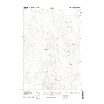 2014 Map of Peaked Mountain Pond, 2014 Print