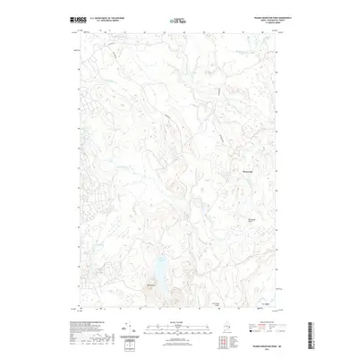 2021 Map of Peaked Mountain Pond, 2021 Print