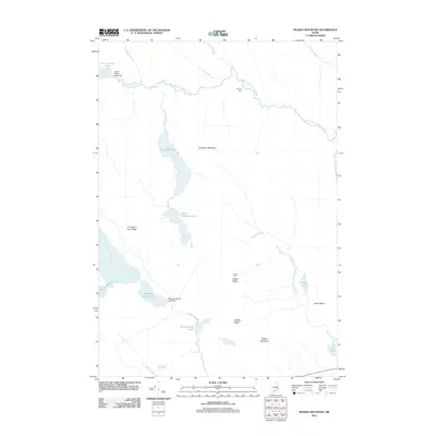 2011 Map of Peaked Mountain, 2011 Print