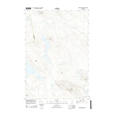 2014 Map of Peaked Mountain, 2014 Print