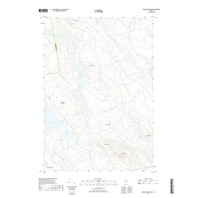 2018 Map of Peaked Mountain, 2018 Print