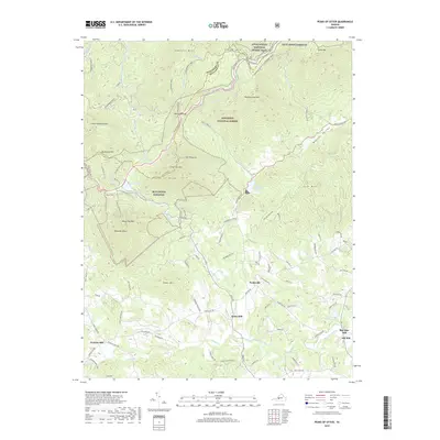 2019 Map of Peaks of Otter, 2019 Print