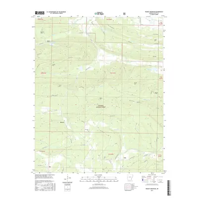 2017 Map of Peanut Mountain, 2017 Print