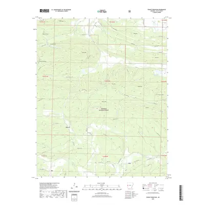 2020 Map of Peanut Mountain, 2020 Print