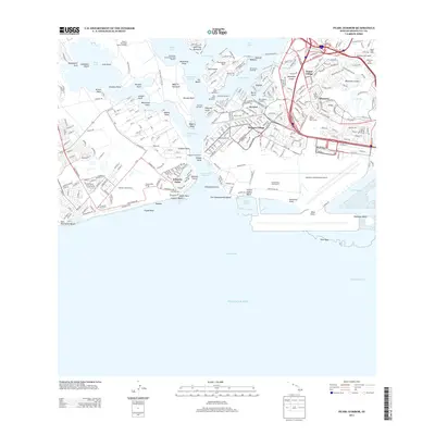 2013 Map of Pearl Harbor, 2013 Print