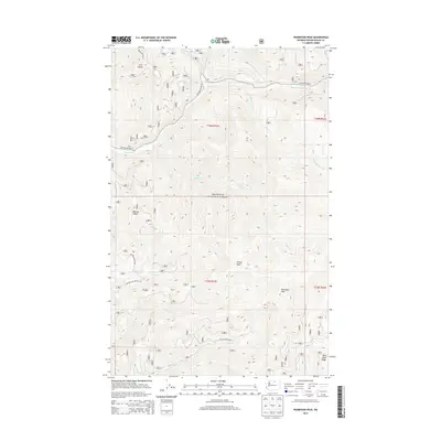 2014 Map of Pearrygin Peak, 2014 Print