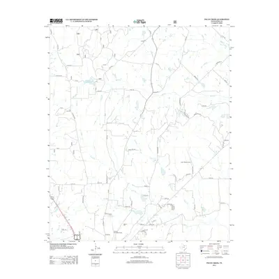 2013 Map of Pecan Creek, 2013 Print