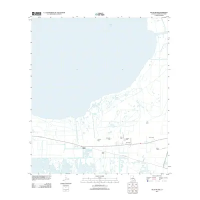 2012 Map of Pecan Island, 2012 Print