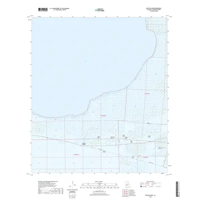 2018 Map of Pecan Island, 2018 Print