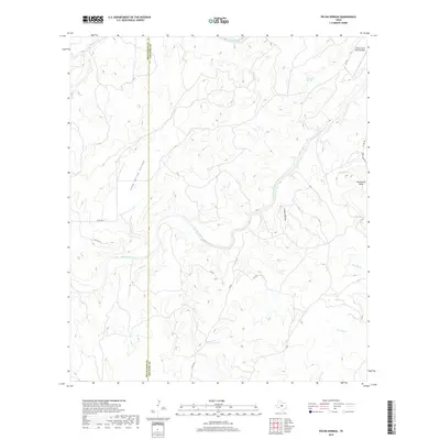 2019 Map of Pecan Springs, 2019 Print