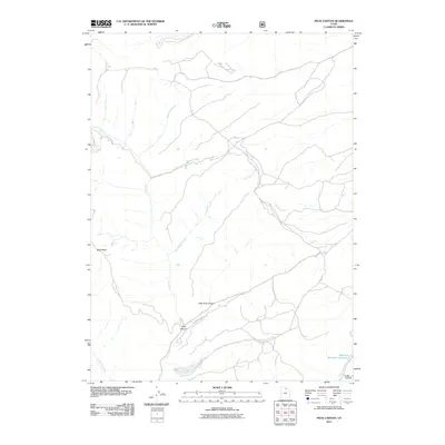 2011 Map of Peck Canyon, 2011 Print
