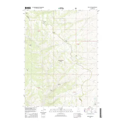 2017 Map of Peck Canyon, 2017 Print