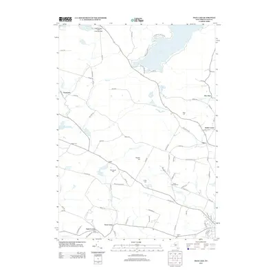 2013 Map of Peck Lake, 2013 Print
