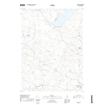 2019 Map of Peck Lake, 2019 Print