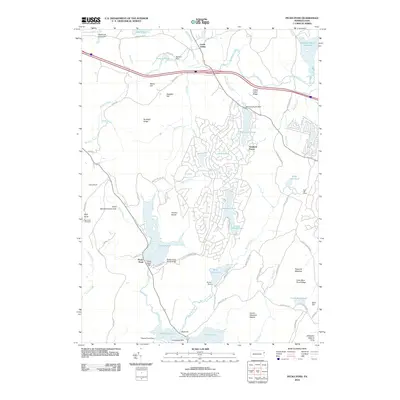 2010 Map of Pecks Pond, 2010 Print