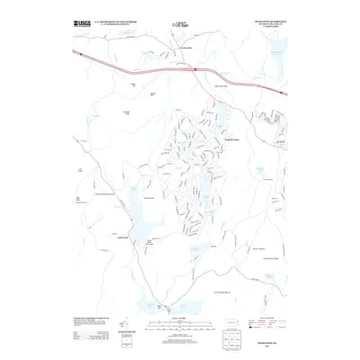 2013 Map of Pecks Pond, 2013 Print