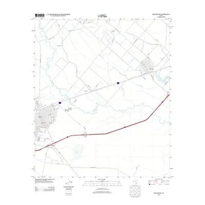 2012 Map of Pecos East, 2012 Print