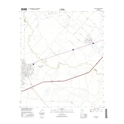 2016 Map of Pecos East, 2016 Print