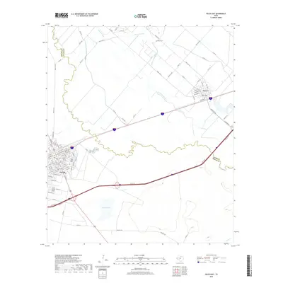 2019 Map of Pecos East, 2019 Print