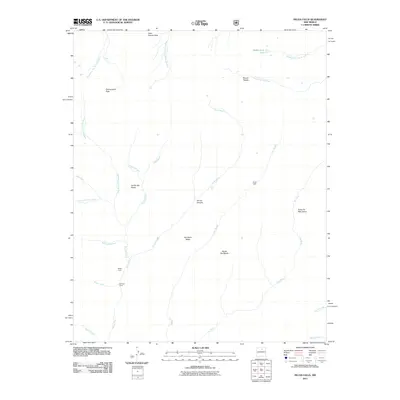 2011 Map of Pecos Falls, 2011 Print