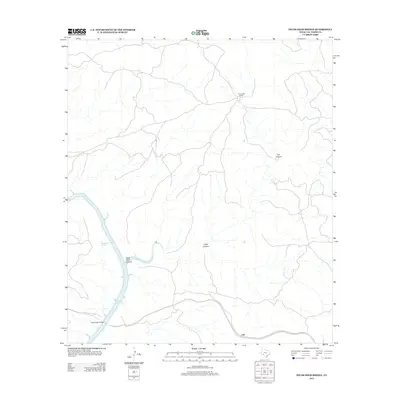 2013 Map of Pecos High Bridge, 2013 Print