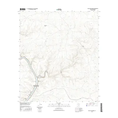 2016 Map of Pecos High Bridge, 2016 Print