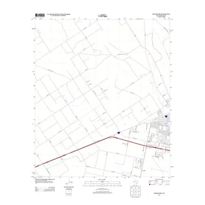 2012 Map of Pecos West, 2012 Print
