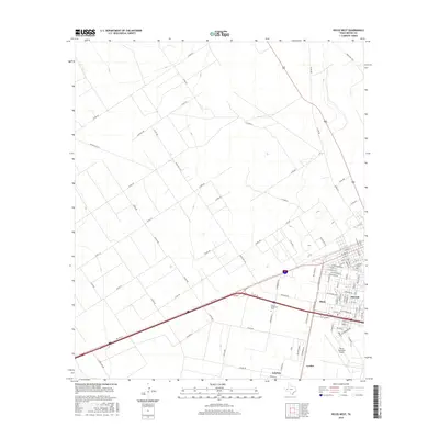 2016 Map of Pecos West, 2016 Print