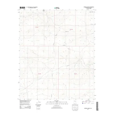 2013 Map of Pedernal Arroyo, 2013 Print