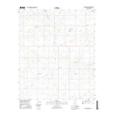 2017 Map of Pedernal Arroyo, 2017 Print
