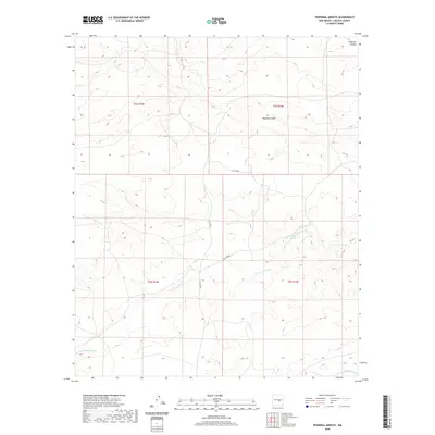 2020 Map of Pedernal Arroyo, 2020 Print