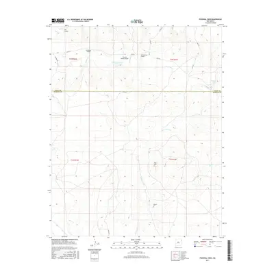2017 Map of Pedernal Creek, 2017 Print