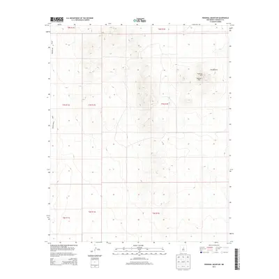 2013 Map of Pedernal Mountain, 2013 Print