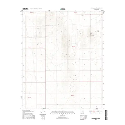 2017 Map of Pedernal Mountain, 2017 Print