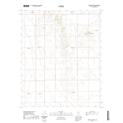 2023 Map of Pedernal Mountain, 2023 Print