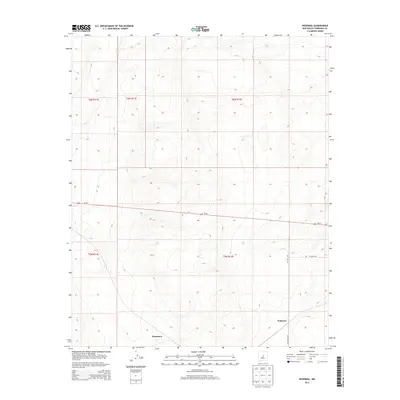 2013 Map of Pedernal, 2013 Print