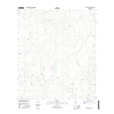 2016 Map of Pedernales Falls, 2016 Print