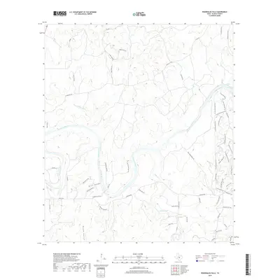2019 Map of Pedernales Falls, 2019 Print