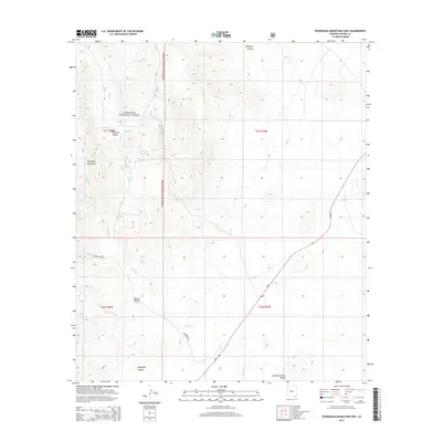 2014 Map of Pedregosa Mountains East, 2014 Print