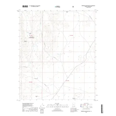 2018 Map of Pedregosa Mountains East, 2018 Print